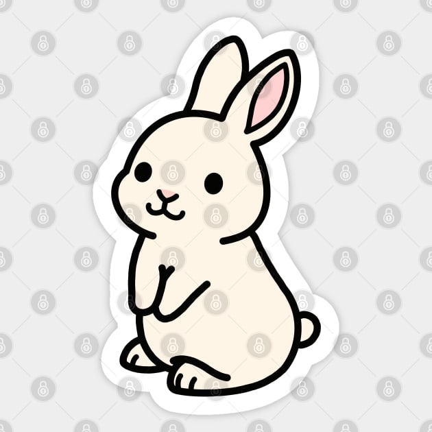 Bunny Sticker by littlemandyart